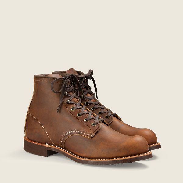 レッド ウィング(Red Wing) Blacksmith - 6インチのラフ＆タフレザー ブーツ メンズ カッパー JP02864